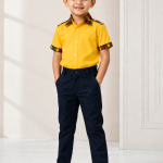 Boys Yellow School Uniform Shirt