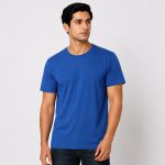 Customized Dri Fit Round Neck T-Shirt Blue