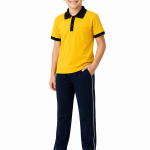 Yellow & Black School Uniform Polo T-Shirt for Boys