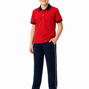 Red Polo T-Shirt | Premium School Sports & Uniform T-Shirt