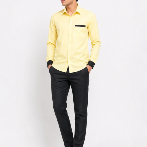 Boys Yellow School Uniform Shirt