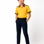 Boys Yellow School Uniform Shirt